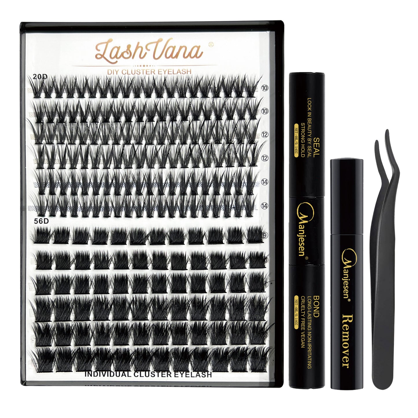 Set Of Thick Curly False Eyelashes