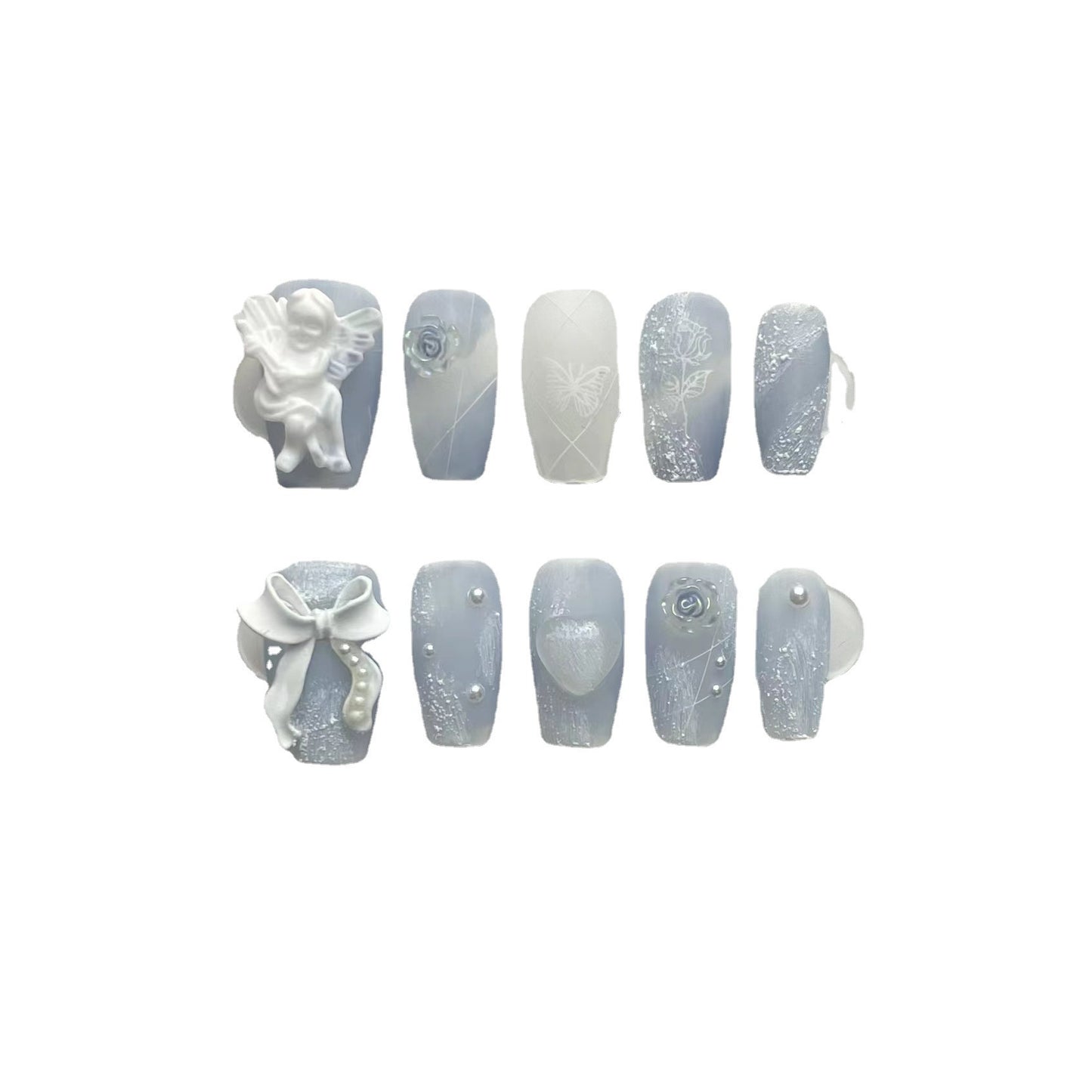 Yunchuan Haze Blue Gypsum Angel Manicure